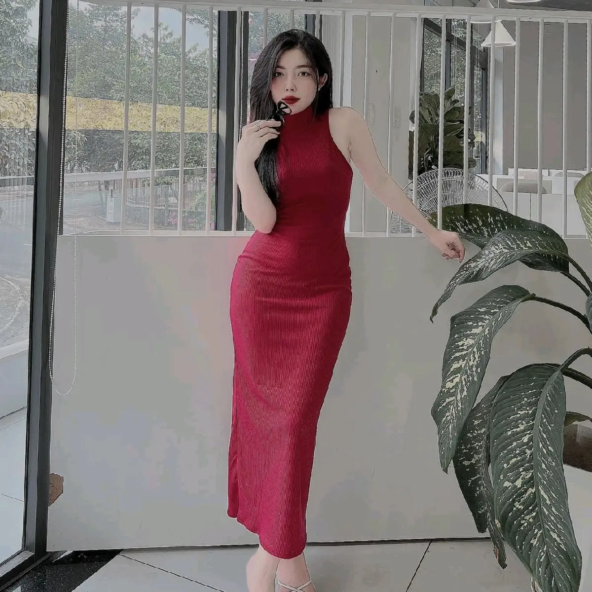 ĐẦM CỔ LỌ NGẮN TAY Thông thường