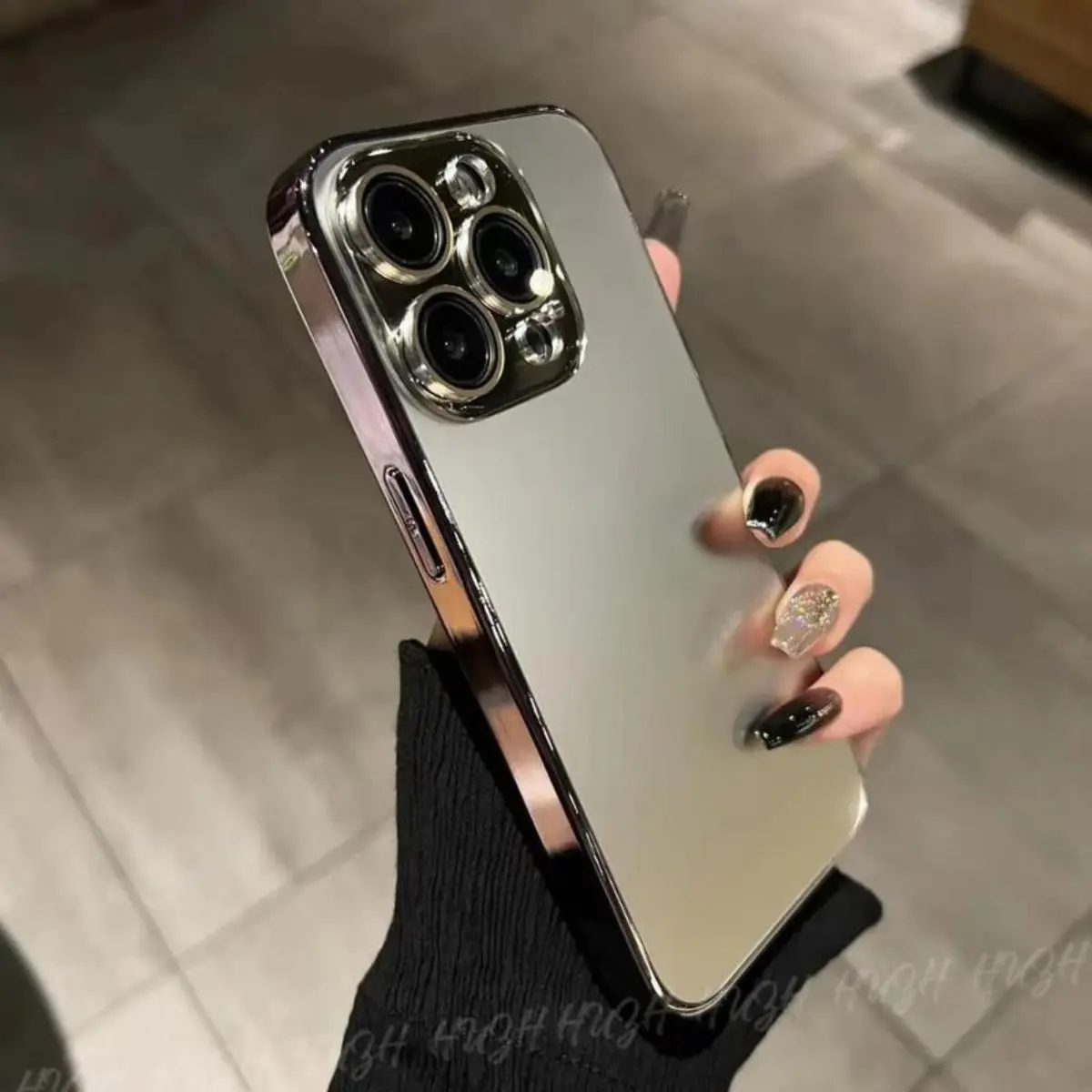 Ốp Điện Thoại Di Động Kính Nhám Mạ Điện, Ốp Ống Kính PC, Dành Cho iPhone 15, 14, 11, 13, 12, Pro Max Plus, Bảo Vệ Da Sang Trọng, IP14Plus, Ốp