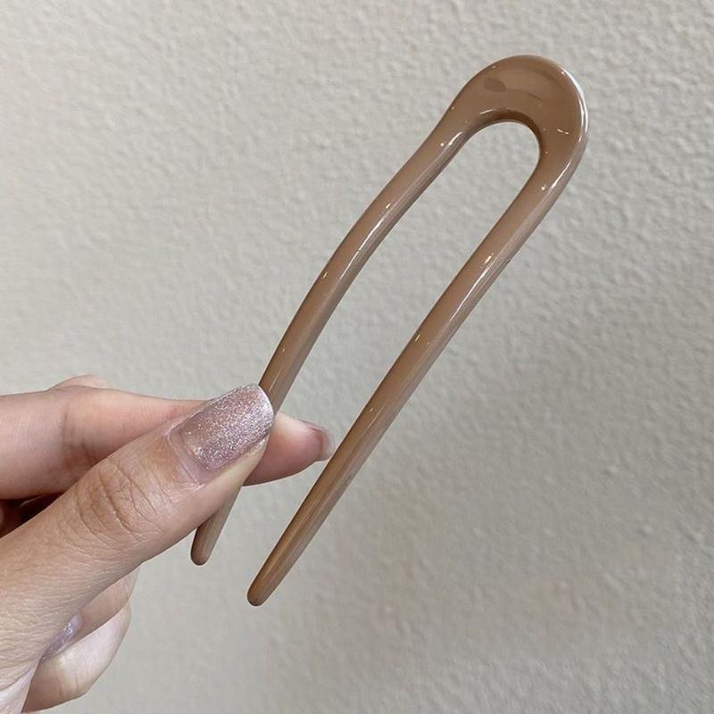 Kẹp Tóc Phong Cách Trung Quốc Mới, Chất Liệu PVC, Thiết Kế Hình Chữ U, Nhiều Màu, Dụng Cụ Hữu Ích Cho Kiểu Tóc Búi Tóc Phong Cách Trung Quốc, Dành Cho Nữ 5