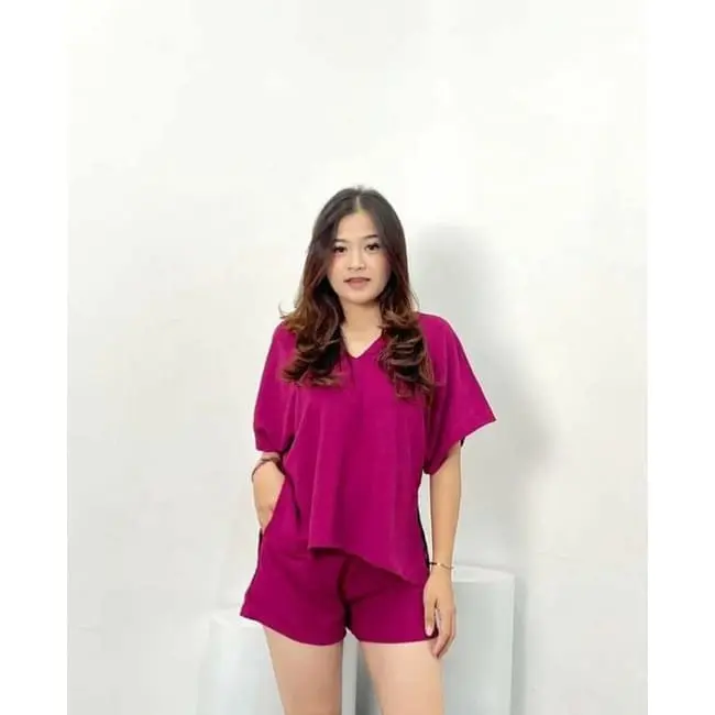 ONE SET NINA LONG SQUARE HOTPANTS CRINKLE AIRFLOW MUAT JUMBO LD 130 3