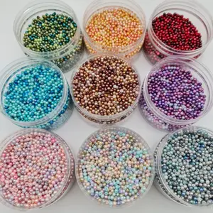 MUTIARA SINTETIS BERAT GRADASI mutiara jahit 4mm dan 6mm per 50 gram