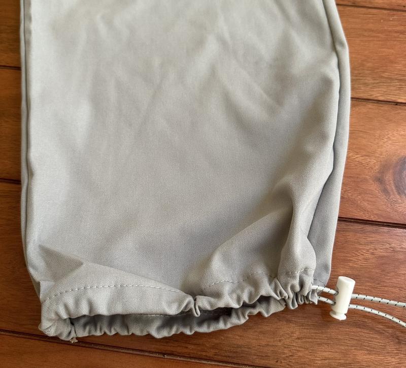 Quần dài ống rộng phối dây rút màu GHI XÁM Nữ Pants Women Ong 7