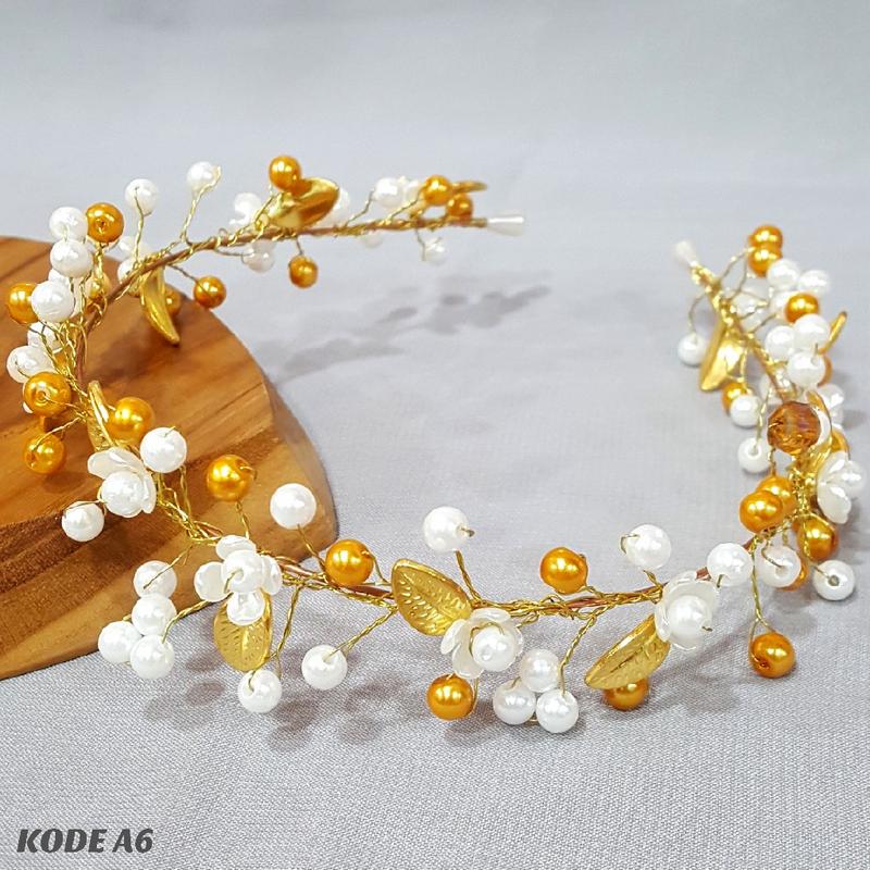 Bando Korea Mutiara Headpiece Aksesoris Rambut Wanita - A453 Headbands 1