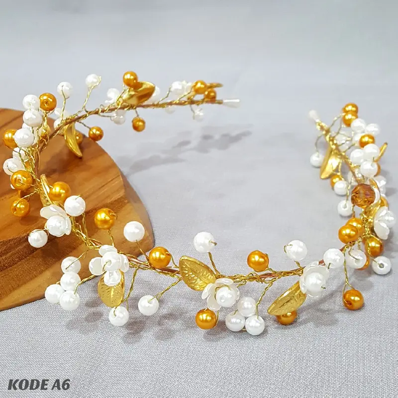 Bando Korea Mutiara Headpiece Aksesoris Rambut Wanita - A453 Headbands 1