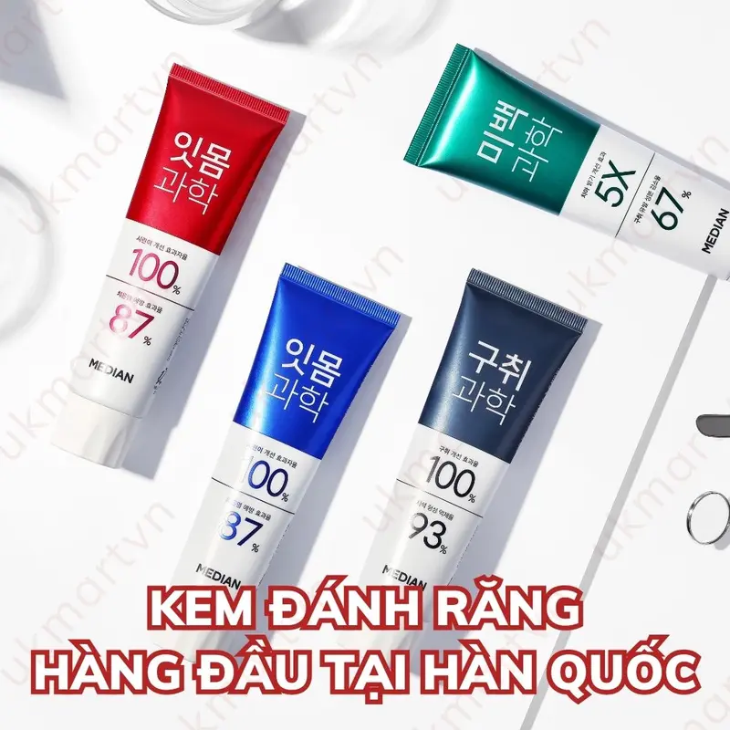 Kem Đánh Răng Hỗ Trợ Trắng Răng Median Dental IQ Original Chính Hãng 7
