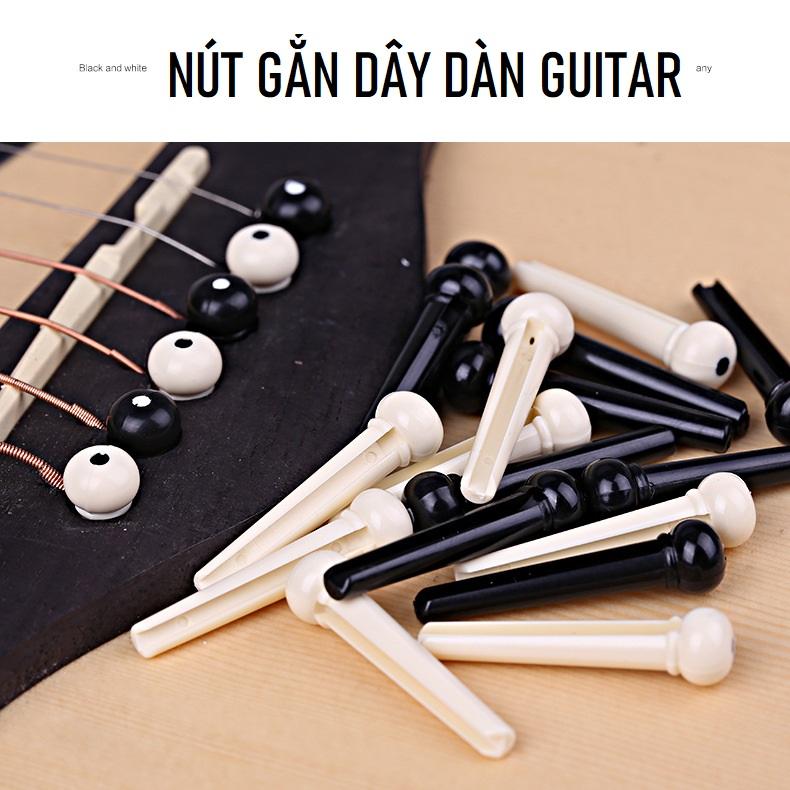 Chốt/Nút gắn dây đàn Guitar Acoustic - Chất liệu nhựa | Cà Phê Đờn guitar bass…