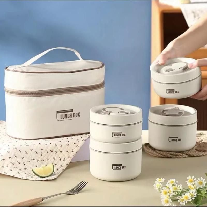 Hộp Cơm Giữ Nhiệt Văn Phòng 3 Tầng Inox 304 Cách Nhiệt 3-4 Giờ 6