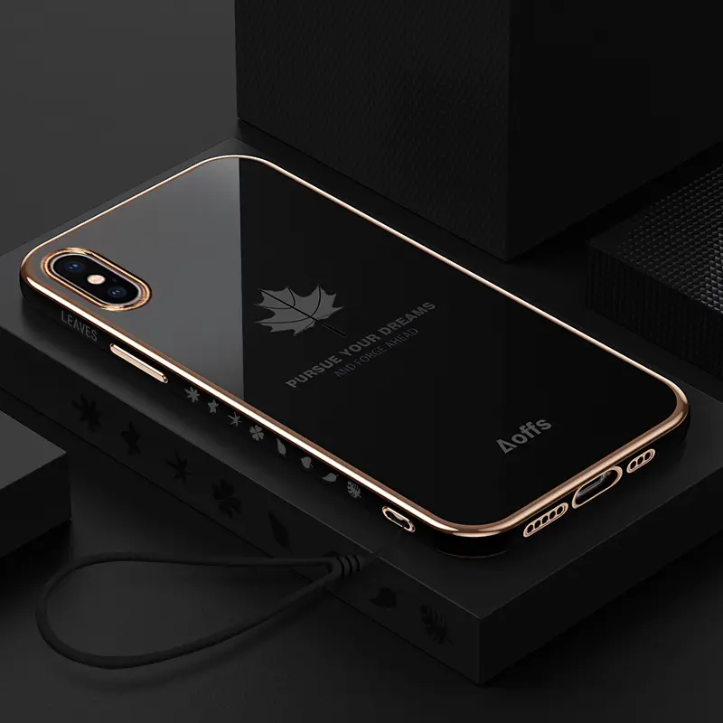 IPhone X Xs XR XS Max case new design maple leaf soft phone cover for iPhone xsmax case