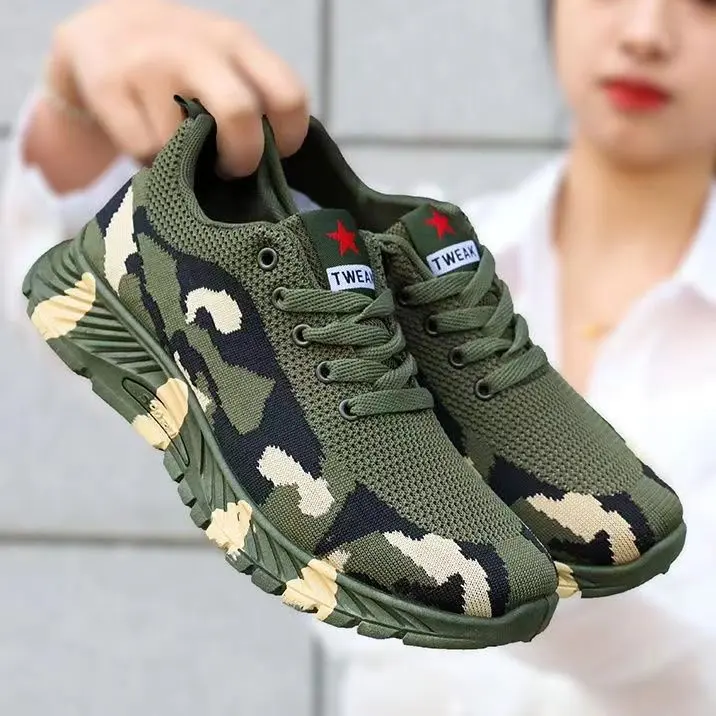Giày Rằn Ri, Dành Cho Nam Và Nữ, Phong Cách Mùa Lò Xo, Mùa Hè Và Mùa Đông, Không Trơn Trượt, Chống Mài Mòn Và Khử Mùi, Thích Hợp Cho Các Hoạt Động Ngoài Trời Và Leo Núi, Giày Huấn Luyện Quân Sự, Giày Giải Phóng, Giày Bảo Hộ Lao Động, Kiểu Bơm Sneaker Hoa