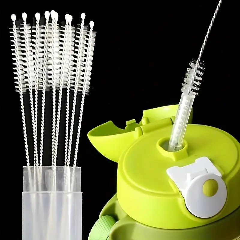 Stainless Steel Cleaning Brush, 5 Counts/set Reusable Rust-resistant Cleaning Brush, Kitchen Cleaning Tool for Glass, Silicone, Metal Straws