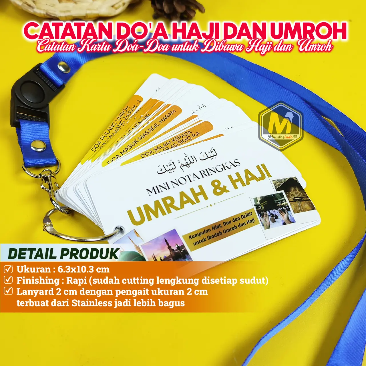 Catatan Doa saat Umroh  / Catatan Doa Haji dan Umroh / Catatan Doa untuk Dibawah Haji dan Umroh /  Kartu Doa-Doa Panduan Haji / Bacaan Doa Dzikir Umrah dan Haji / Nota Mini Haji dan Umroh / Mini Nota Haji dan Umrah Ringkas