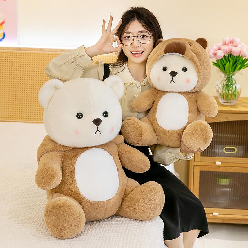 Gấu Bông Lena Capybara, thú nhồi bông cao cấp cho bé hoặc dùng làm quà tặng người thương Toy Thú Bông Đồ Chơi Không Phát Nhạc Voi gaubong to