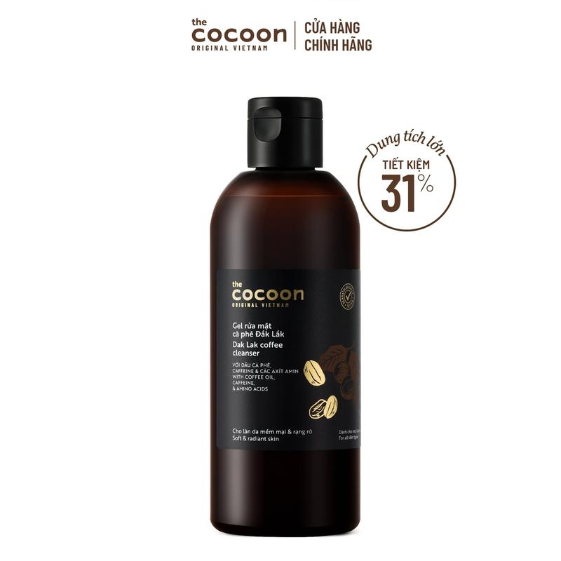 Bigsize - Gel rửa mặt cà phê Đắk Lắk Cocoon cho làn da tươi mới và rạng rỡ 310ml