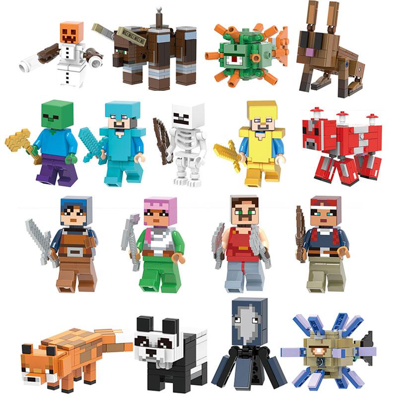 Minecraft Series Assembled Building Blocks Dolls Children's Toys ...