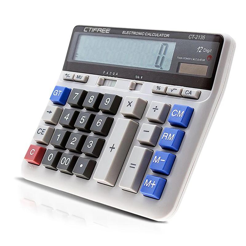 Product Introduction of Electronic Calculator Counter Solar & Battery Power 12 Digit Display Big Button for Business Office School Calculating 22