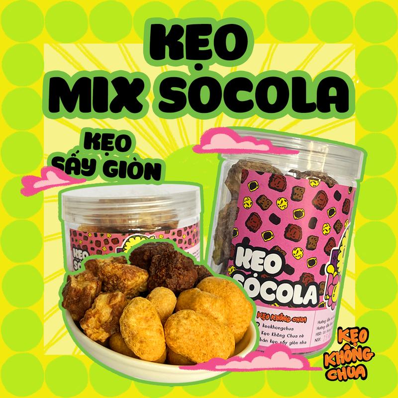  Kẹo MIX SOCOLA sấy giòn- KKC KẸO KHÔNG CHUA- kẸO SẤY GIÒN ĂN VẶT SIÊU NGON 