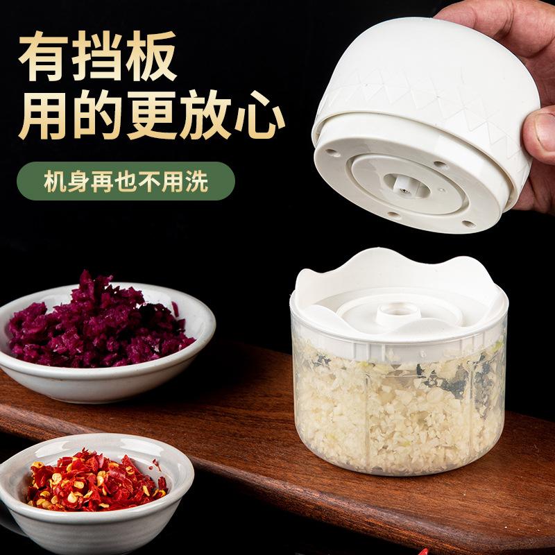 Electric Garlic Chopper Garlic Masher Fully Automatic Meat Grinder Household Small Blender Household Garlic Press Kitchen Supplies 1
