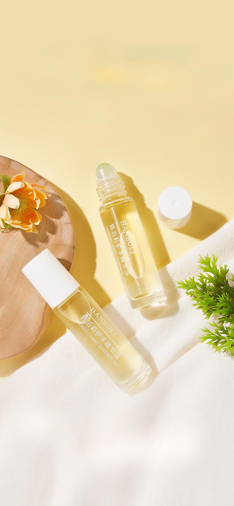 Product Introduction of Nail Care, Apricot Cuticle Oil and Nail Treatment, 8-Free Vegan, On A Roll- Hand Cream Spa Essence Oil 10ml Comfort Manicure 2
