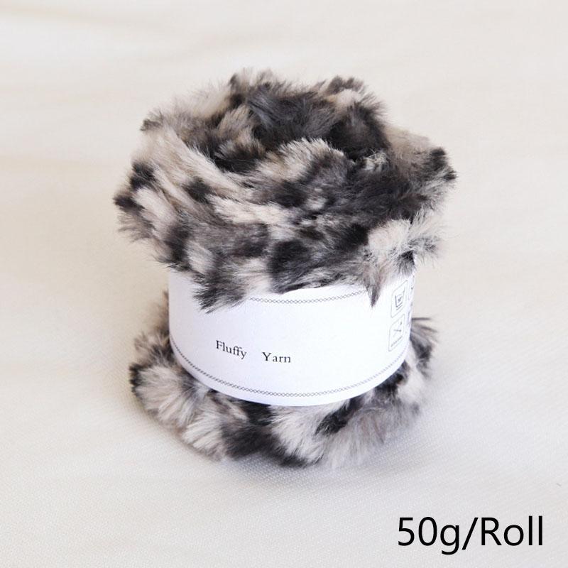 Product Introduction of Xinyi3 50g/Roll Hand Knitting Wool Yarn Mink Yarn Thread Faux Fur Crochet Weaved Fluffy Baby Clothes Crochet Sweater Scarf 10