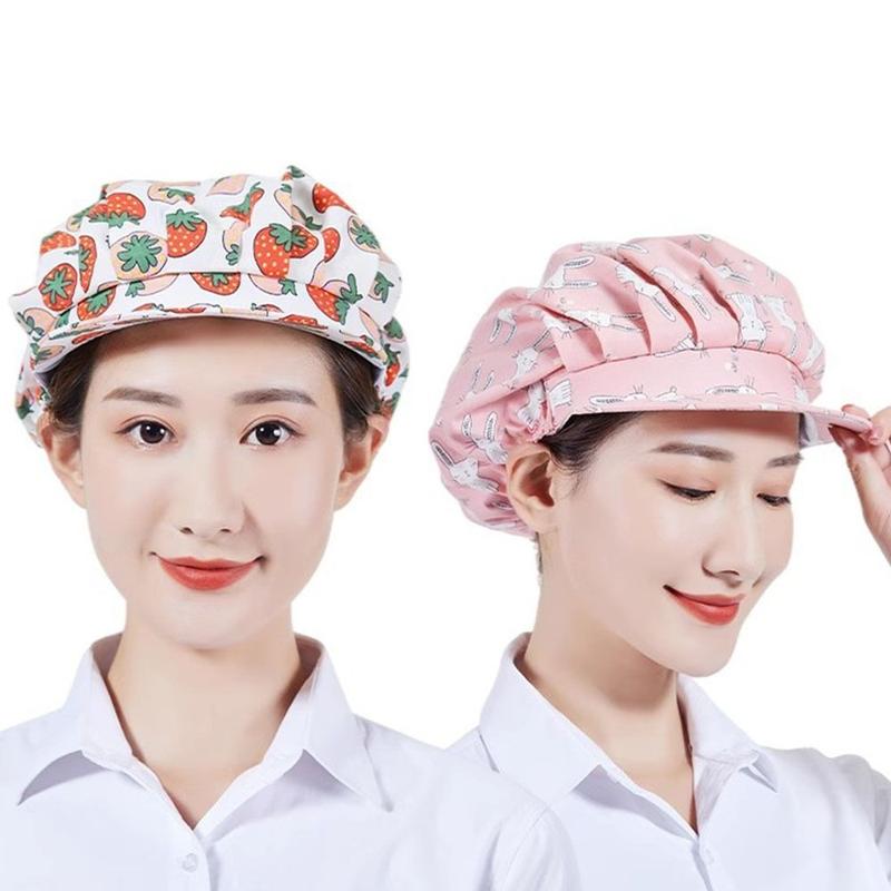 Mũ Nướng, Chống Rụng Tóc, Mũ Nhà Bếp, Vải Đầy Đủ, Mũ Làm Việc Có Thể Điều Chỉnh Vệ Sinh Và Có Thể Tái Sử Dụng, Mũ Bảo Vệ Chống Bụi, Thích Hợp Cho Đầu Bếp 1