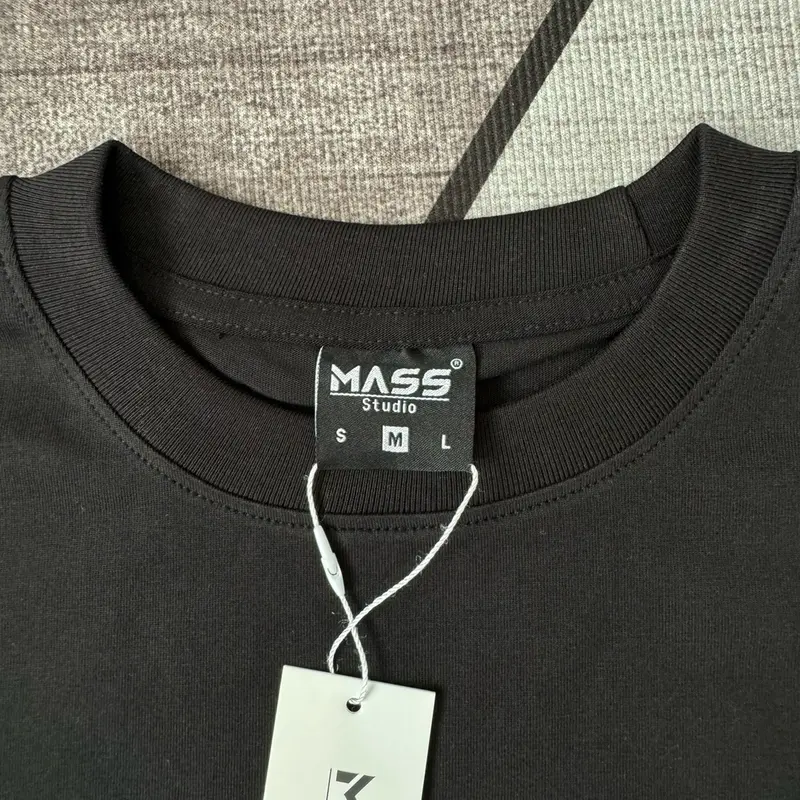 Áo thun trơn nam form regular fit đơn giản túi trước ngực 100% coton 2 chiều brand MASS STUDIO Cổ Tròn Menswear Cotton 7