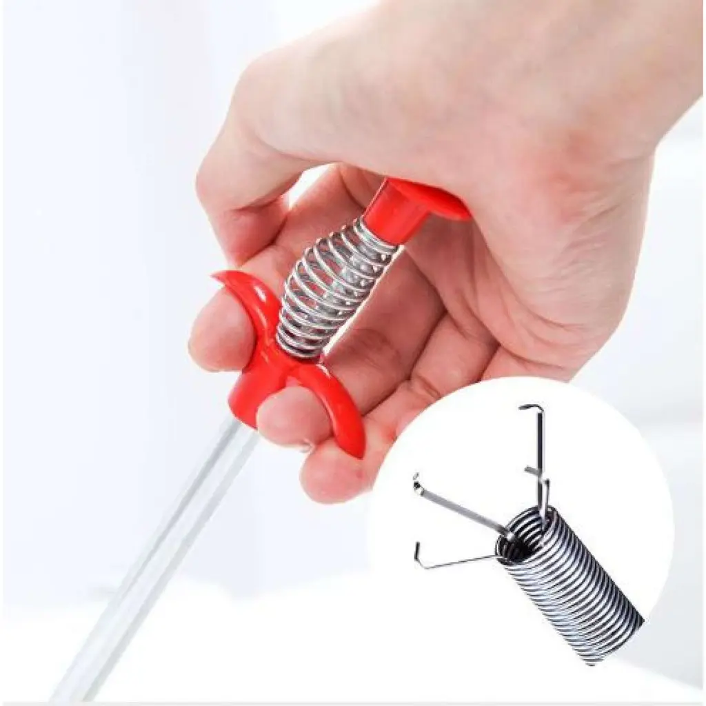 Dụng Cụ Thông Tắc Cống, Gắp Rác 2IN1 dài 90cm