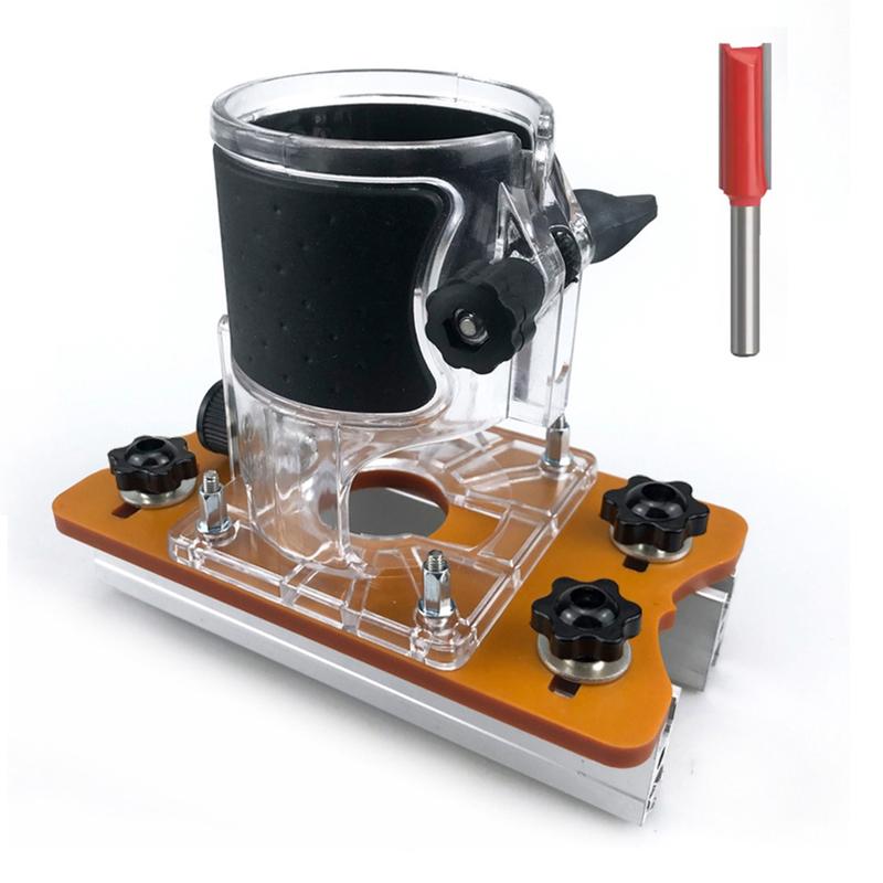Product Introduction of 65mm Trimming Machine 2 In 1 Slotted Bracket Invisible Fasteners Wardrobes Cupboard Panel Punch Locators Aluminum 33