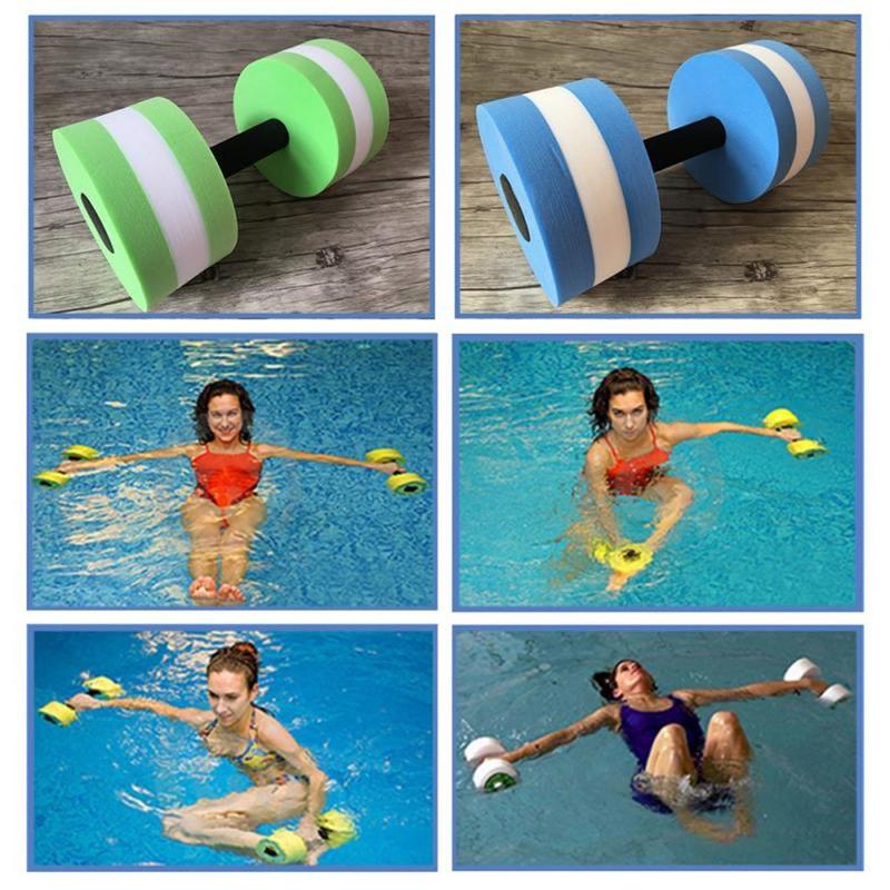 Product Introduction of sportk Portable Aerobic fitness Foam Pool exercise Water floating dumbbell Water sports Fitness equipment The dumbbell water 13