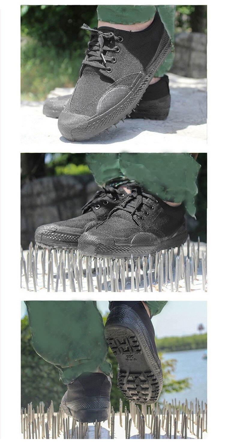 Product Introduction of Canvas Work Safety Shoes High Top Breathable Non-Slip Wear-Resistant for Men and Women Outdoor Work Shoes Summer 10