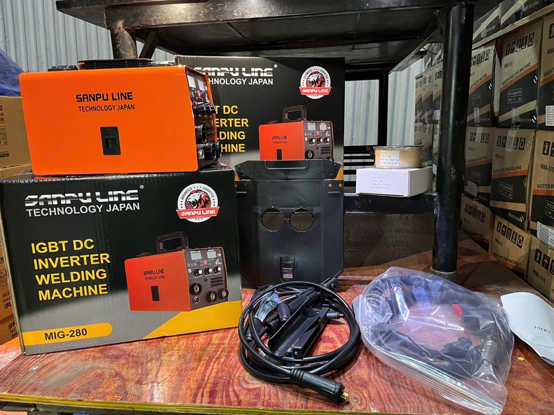 (TẶNG 2 QUẬN DÂY HÀN) máy hàn mig sanpu line 280A - máy hàn mig - máy hàn mig không khí - máy hàn mig mini - máy hàn
