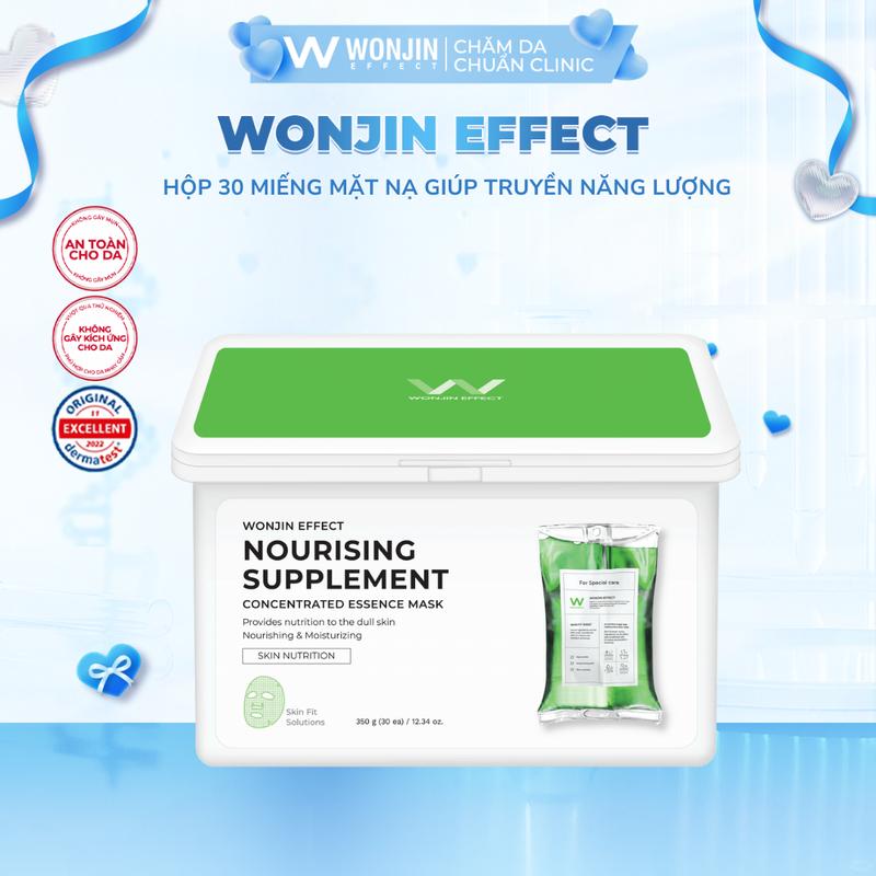 Hộp 30 Miếng Mặt Nạ Giúp Truyền Năng Lượng Wonjin Effect Nourising Supplement 350g (hộp 30 Mask) [B1]
