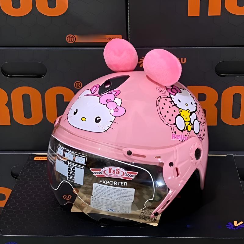 Mũ bảo hiểm cho bé Hello Kitty chính hãng đạt chuẩn của V&S - Dành cho trẻ từ 4 đến 8 tuổi Helmet