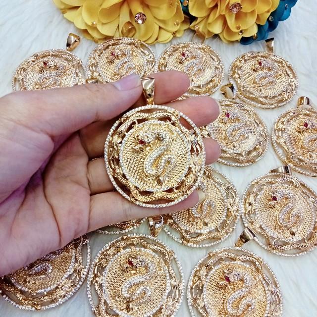 Product Introduction of Mặt Dây Chuyền Đồng Đỏ Màu Vàng Miền Tây 750 Mẫu Chạm Hình Rồng Charm Nam Phụ Kiện 11