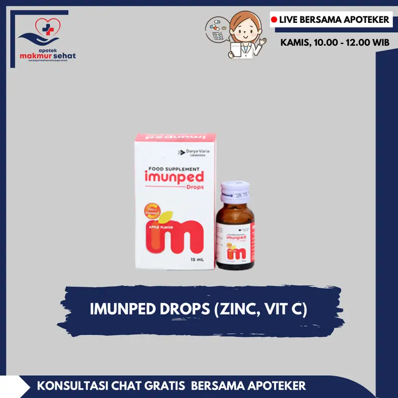Imunped Drops 15 ml - suplemen daya tahan tubuh 0