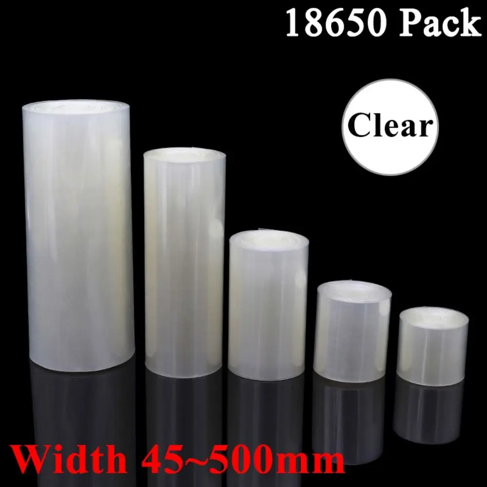 Ống Co Nhiệt, Dài 1 Mét, Trong Suốt, Được Làm Bằng PVC, Thích Hợp Cho Pin Lipo 18650 Và Vỏ Lithium, Vỏ Cách Nhiệt, Bọc Màng Cách Nhiệt, Có Thể Co Rút, Chiều Rộng Có Thể Điều Chỉnh Từ 30mm Đến 200mm, Tay Áo Cáp, Tương Thích Với Pin Lipo 18650