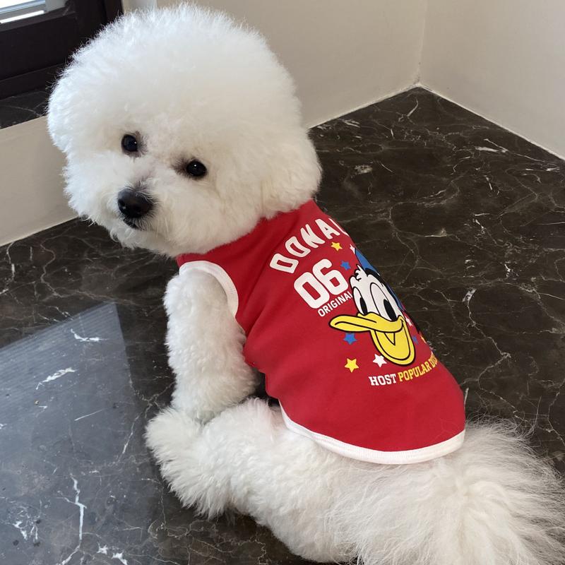 Product Introduction of Spring and Summer Puppy Dog Pet Clothes Cat Vest Pomeranian/Bichon Frise Teddy Schnauzer Handsome Thin Small Dog 3