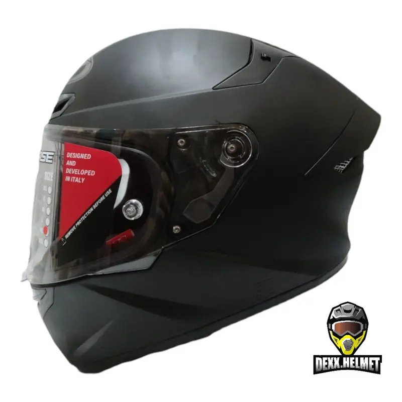 Helm KYT TT Course / KYT TTC Black Doff Matt Original Full Face helmet motorcycle Visor Visor 0