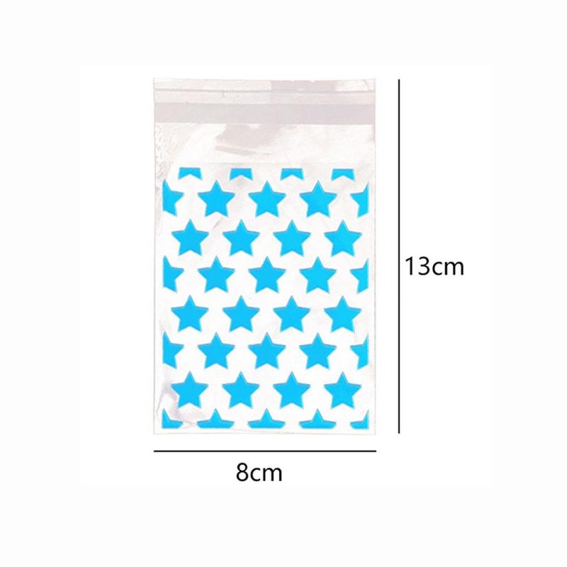 Product Introduction of 10/50PCS New Transparent Candy Gift Bags PE Cute OPP Self Adhesive Pouch Star Animation Peripheral Storage Cookies Baking Packaging Bag Gift Packaging 20