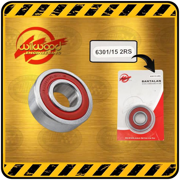 Jual Bearing / Laker Klaker Roda Custom 6301 - 15 mm - 2RS BY WILWOOD ...