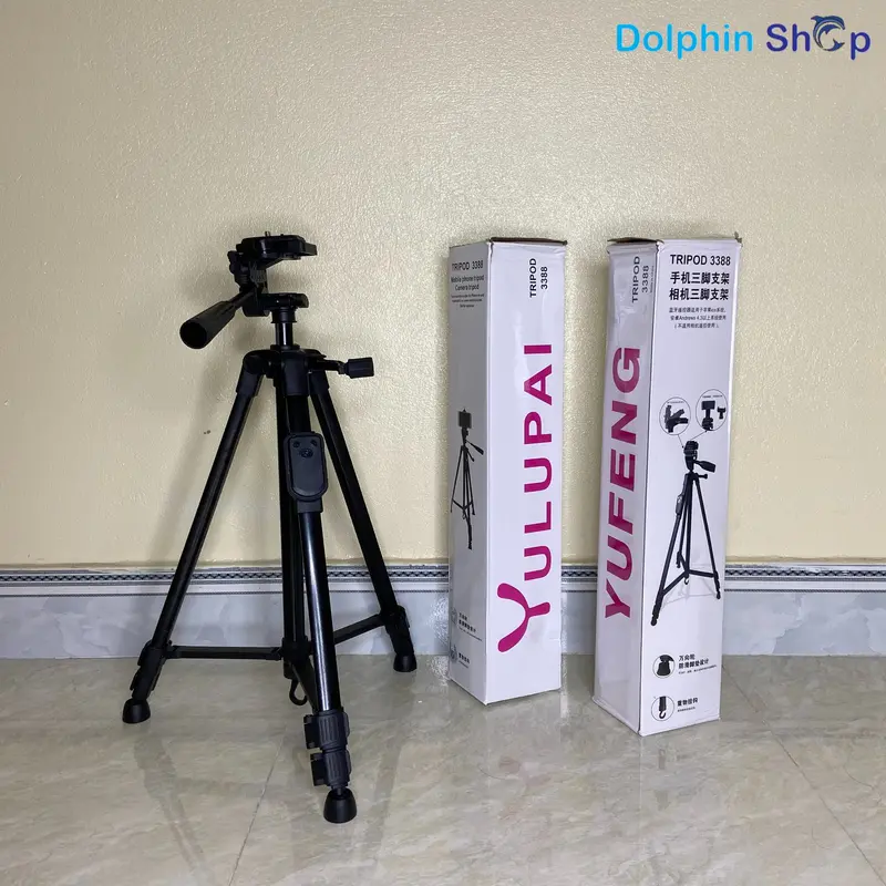 Tripod 3388 Máy Ảnh, Điện Thoại Chụp Ảnh, Quay Video Từ Xa Qua Nút Remote Bluetooth 6