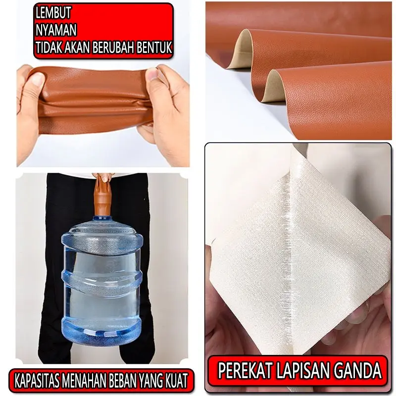 [Lem impor]COD Lem impor yang kuat WARNA HITAM Sticker Kulit Sofa Leather Repair Sticker Cover Perbaikan Kulit Yang Rusak Kulit Sofa Yang Terbuat Dari Kulit Kursi Tas Yang Berlubang Sticker Kulit PU Jaket Kain 1