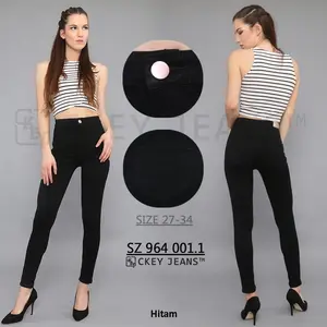 Ckey Celana Jeans Wanita Skinny / Highwaist Jeans Skinny Stretch Navy Stretch