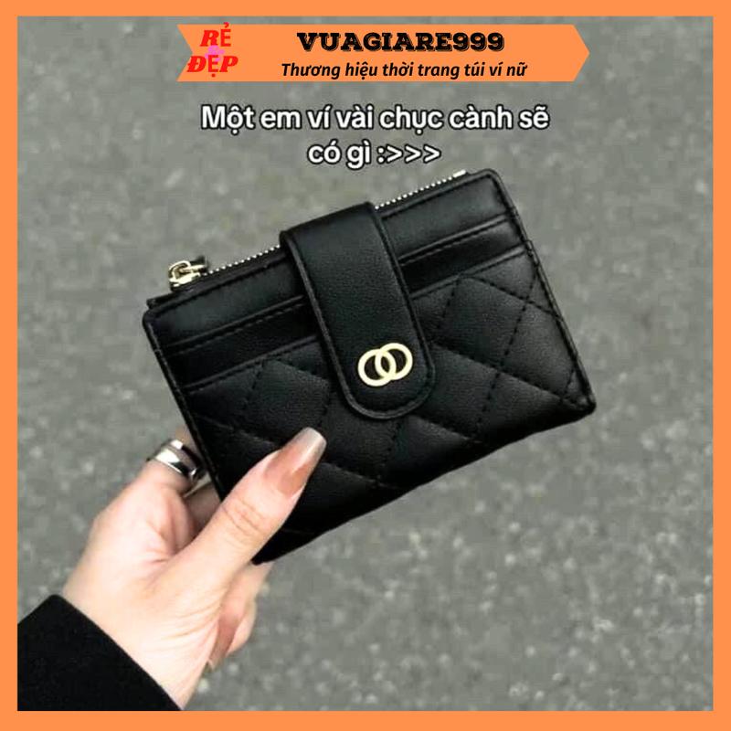 Ví nữ dáng ngắn mini cầm tay nhiều ngăn đựng thẻ thiết kế sang trọng thời trang VN2026