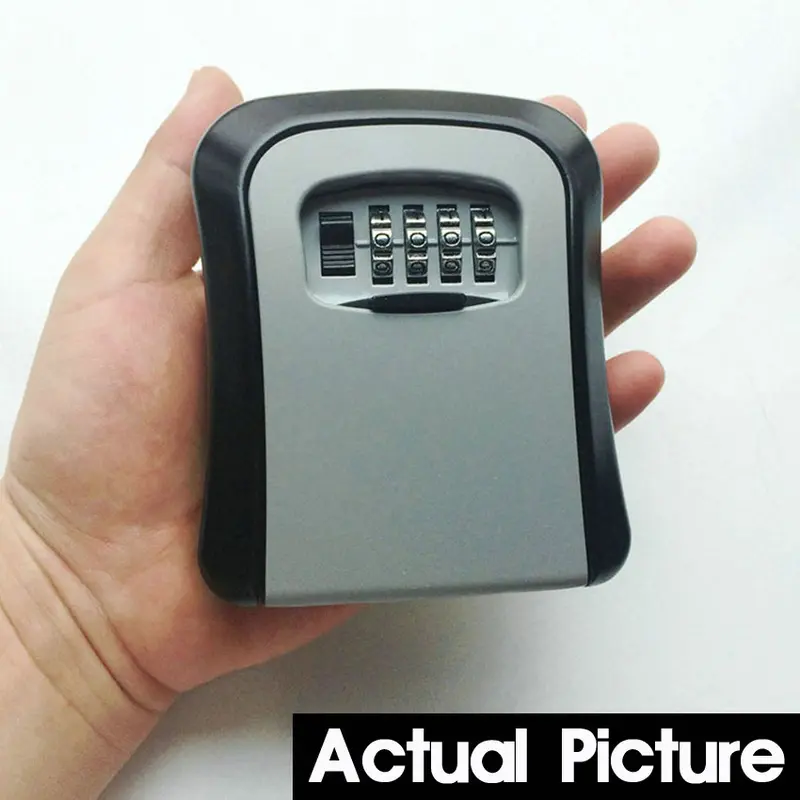 Key Safe Box Outdoor Digit Wall Mount Combination Password Lock Aluminum Kotak Kunci Di Dinding Kotak Penyimpanan Kunci Safety Box 8
