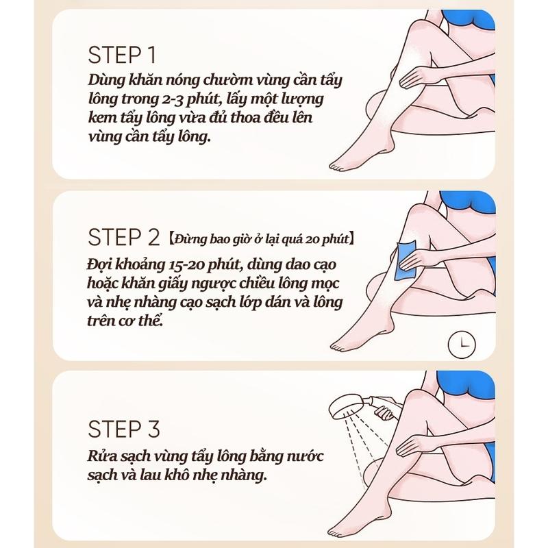 Kem tẩy lông SADOER , tẩy lông vùng kín, nách, tay, chân, triệt lông an toàn không đau rát dung tích 150ml ZYC11CSD1C 9