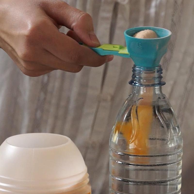 Product Introduction of Measuring Spoon Funnel With Longer Handle Powder Scoop For Water Bottle Water Bottle Scoop Funnel Funnel Scooper Precise 22