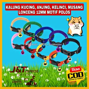 Kalung Kucing Anjing Lonceng 12mm Motif Polos Kalung Anjing Kalung Kucing Anti Kutu Kalung Kelinci Mainan Kucing Mainan Anjing Mainan Kelinci Mainan Hamster Snack Kucing Snack Anjing Snack Kelinci Baju Kucing Anjing Kalung Klintingan Kucing Kalung Lonceng