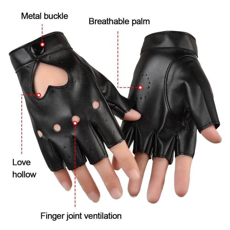 Product Introduction of Gothic lolita Performance Mittens Women Men Cosplay  Mittens Five Finger Gloves Ladys Driving Dress PU Leather Gloves 8