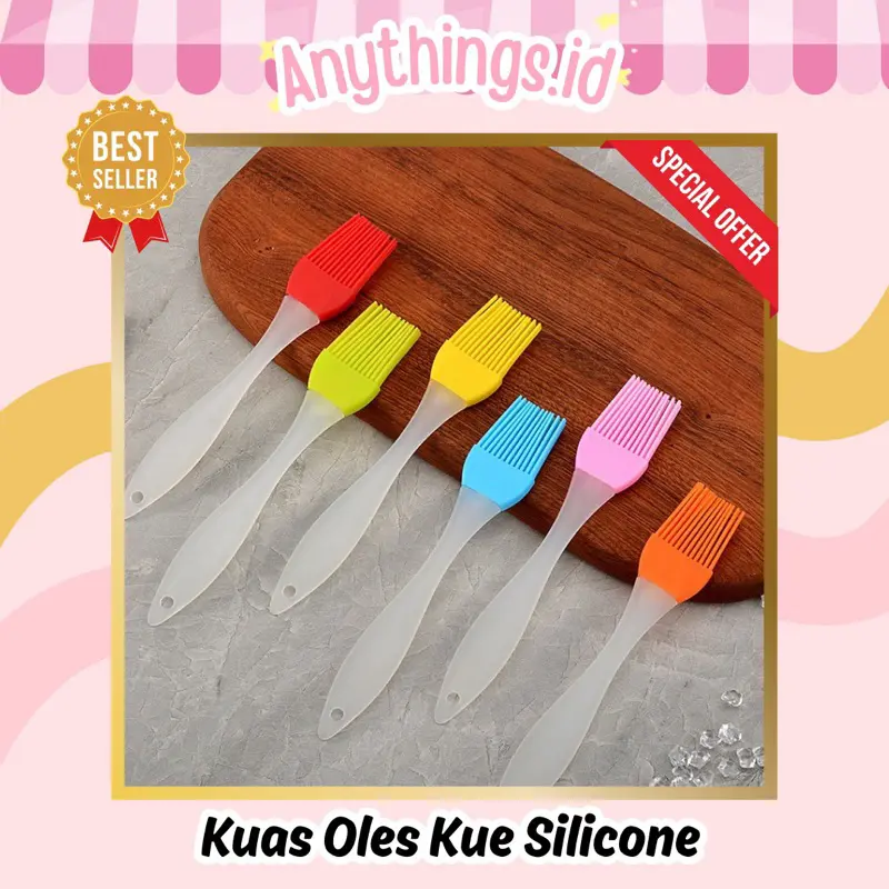 Kuas BBQ Kuas Silikon Kecil Kuas Oles Minyak Mentega Bumbu Kuas Serbaguna Murah Kuas Kue Kecil Silicone
