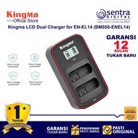 Gambar Kingma BM058 LCD Dual Charger for En-El14 for Nikon D3400 D3500 D5300 dari Sentra Digital Kota Surabaya 1 Tokopedia